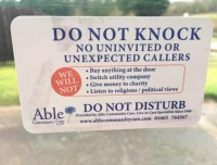 Safety Door Stickers